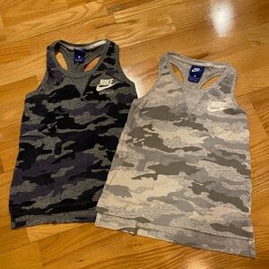 Nike Kids Tank Tops - Black and Gray Camo